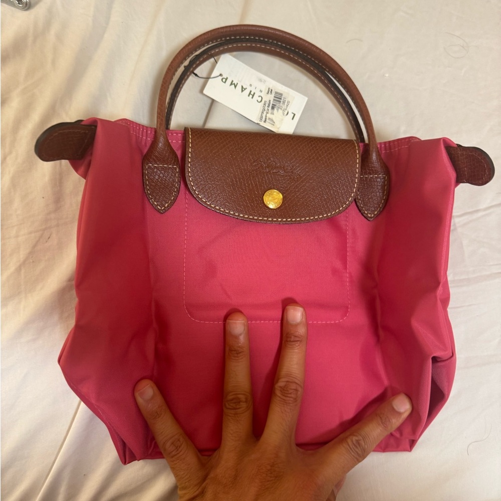 Longchamp Pink Tote Bag with Signature Design Le Pliage - NWT - OBO